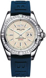 Breitling,Breitling - Galactic 41 Stainless Steel - Diamond Bezel - Diver Pro III Strap - Watch Brands Direct