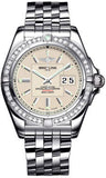Breitling,Breitling - Galactic 41 Stainless Steel - Diamond Bezel - Pilot Bracelet - Watch Brands Direct