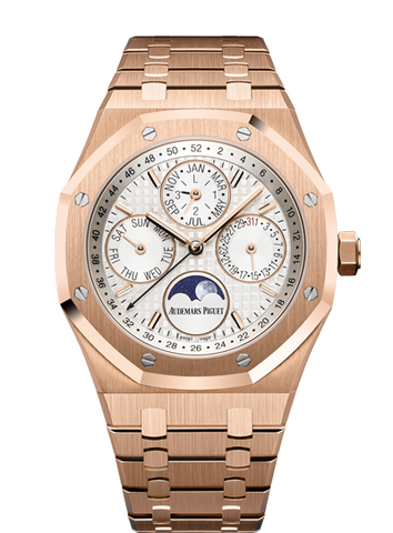 Audemars Piguet Royal Oak Perpetual Calendar White Ceramic Pink