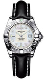 Breitling,Breitling - Galactic 32 Stainless Steel - Leather Strap - Watch Brands Direct