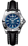 Breitling,Breitling - Galactic 32 Stainless Steel - Leather Strap - Watch Brands Direct