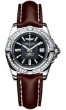 Breitling,Breitling - Galactic 32 Stainless Steel - Diamond Bezel - Leather Strap - Watch Brands Direct