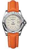Breitling,Breitling - Galactic 32 Stainless Steel - Diamond Bezel - Sahara Strap - Watch Brands Direct