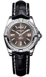 Breitling,Breitling - Galactic 32 Stainless Steel - Diamond Bezel - Croco Strap - Watch Brands Direct