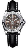Breitling,Breitling - Galactic 32 Stainless Steel - Diamond Bezel - Leather Strap - Watch Brands Direct