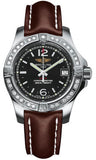 Breitling,Breitling - Colt Lady Diamond Bezel - Leather Strap - Watch Brands Direct