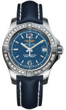 Breitling,Breitling - Colt Lady Diamond Bezel - Leather Strap - Watch Brands Direct