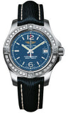 Breitling,Breitling - Colt Lady Diamond Bezel - Sahara Leather Strap - Watch Brands Direct