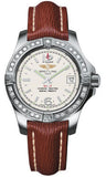 Breitling,Breitling - Colt Lady Diamond Bezel - Sahara Leather Strap - Watch Brands Direct