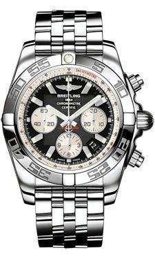 Breitling,Breitling - Chronomat 44 Steel Polished Bezel - Pilot Bracelet - Watch Brands Direct