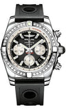 Breitling,Breitling - Chronomat 44 Steel 40 Diamond Bezel - Ocean Racer Strap - Watch Brands Direct