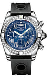 Breitling,Breitling - Chronomat 44 Steel 40 Diamond Bezel - Ocean Racer Strap - Watch Brands Direct