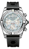 Breitling,Breitling - Chronomat 44 Steel 40 Diamond Bezel - Ocean Racer Strap - Watch Brands Direct