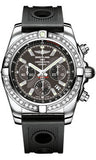 Breitling,Breitling - Chronomat 44 Steel 40 Diamond Bezel - Ocean Racer Strap - Watch Brands Direct