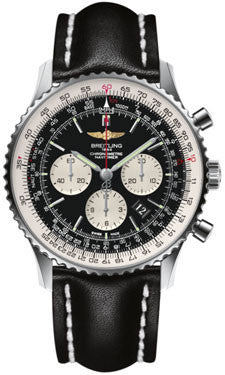 Breitling,Breitling - Navitimer 01 46mm - Stainless Steel - Leather Strap - Watch Brands Direct