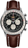 Breitling,Breitling - Navitimer 01 46mm - Stainless Steel - Leather Strap - Watch Brands Direct