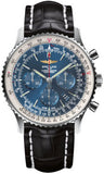 Breitling,Breitling - Navitimer 01 46mm - Stainless Steel - Croco Strap - Watch Brands Direct