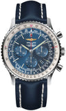 Breitling,Breitling - Navitimer 01 46mm - Stainless Steel - Leather Strap - Watch Brands Direct