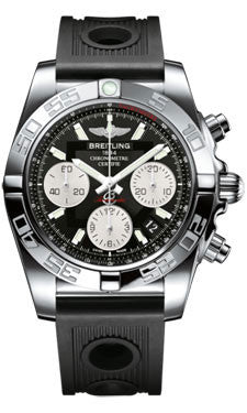 Breitling,Breitling - Chronomat 41 Steel Polished Bezel - Ocean Racer Strap - Watch Brands Direct