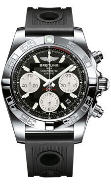 Breitling,Breitling - Chronomat 41 Steel Polished Bezel - Ocean Racer Strap - Watch Brands Direct