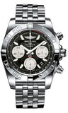 Breitling,Breitling - Chronomat 41 Steel Polished Bezel - Pilot Bracelet - Watch Brands Direct