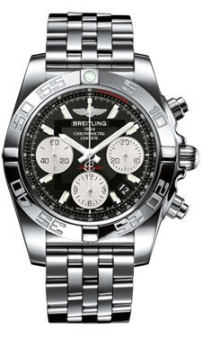 Breitling,Breitling - Chronomat 41 Steel Polished Bezel - Pilot Bracelet - Watch Brands Direct