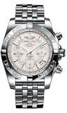 Breitling,Breitling - Chronomat 41 Steel Polished Bezel - Pilot Bracelet - Watch Brands Direct