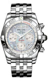 Breitling,Breitling - Chronomat 41 Steel Polished Bezel - Pilot Bracelet - Watch Brands Direct