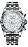 Breitling,Breitling - Chronomat 41 Steel Diamond Bezel - Pilot Bracelet - Watch Brands Direct