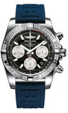 Breitling,Breitling - Chronomat 41 Steel Diamond Bezel - Diver Pro III Strap - Watch Brands Direct