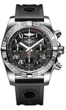 Breitling,Breitling - Chronomat 41 Steel Diamond Bezel - Ocean Racer Strap - Watch Brands Direct