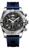 Breitling,Breitling - Chronomat 41 Steel Diamond Bezel - Ocean Racer Strap - Watch Brands Direct