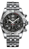 Breitling,Breitling - Chronomat 41 Steel Diamond Bezel - Pilot Bracelet - Watch Brands Direct