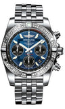 Breitling,Breitling - Chronomat 41 Steel Diamond Bezel - Pilot Bracelet - Watch Brands Direct