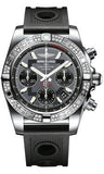 Breitling,Breitling - Chronomat 41 Steel Diamond Bezel - Ocean Racer Strap - Watch Brands Direct