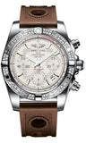 Breitling,Breitling - Chronomat 41 Steel Diamond Bezel - Ocean Racer Strap - Watch Brands Direct
