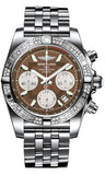 Breitling,Breitling - Chronomat 41 Steel Diamond Bezel - Pilot Bracelet - Watch Brands Direct