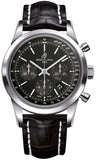 Breitling,Breitling - Transocean Chronograph Stainless Steel - Croco Strap - Deployant - Watch Brands Direct