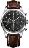 Breitling,Breitling - Transocean Chronograph Stainless Steel - Croco Strap - Deployant - Watch Brands Direct