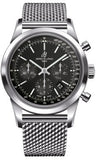 Breitling,Breitling - Transocean Chronograph Stainless Steel - Bracelet - Watch Brands Direct
