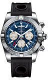 Breitling,Breitling - Chronomat 44 GMT Stainless Steel on Ocean Racer - Watch Brands Direct