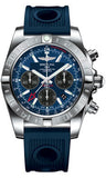 Breitling,Breitling - Chronomat 44 GMT Stainless Steel on Ocean Racer - Watch Brands Direct