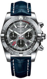 Breitling,Breitling - Chronomat 44 GMT Stainless Steel on Croco Strap - Watch Brands Direct