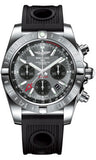 Breitling,Breitling - Chronomat 44 GMT Stainless Steel on Ocean Racer - Watch Brands Direct