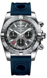Breitling,Breitling - Chronomat 44 GMT Stainless Steel on Ocean Racer - Watch Brands Direct