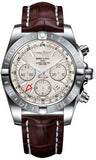 Breitling,Breitling - Chronomat 44 GMT Stainless Steel on Croco Strap - Watch Brands Direct