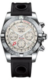 Breitling,Breitling - Chronomat 44 GMT Stainless Steel on Ocean Racer - Watch Brands Direct