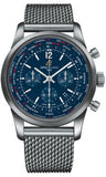 Breitling,Breitling - Transocean Unitime Pilot Satin Steel - Bracelet - Watch Brands Direct