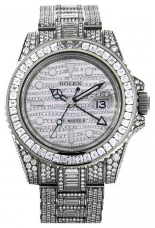 Rolex gmt master online ii white gold diamonds