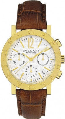 Bulgari,Bulgari - BVLGARI Chronograph 38mm - Yellow Gold - Watch Brands Direct